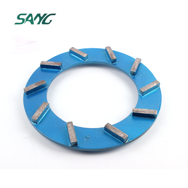 Utensili klindex da 240 mm dischi abrasivi diamantati disco abrasivo ruota ad anello con 3 tasselli per pavimento in cemento