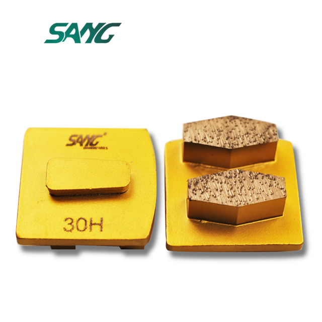 segmento diamantato esagonale a 2 barre redi lock per calcestruzzo